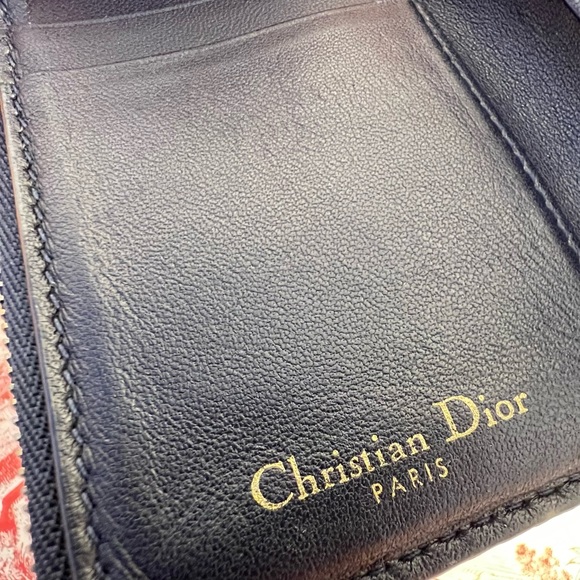 Auth DIOR Wallet • Mini Clutch in Jacquard Canvas Authentic Christian Dior - Picture 5 of 9